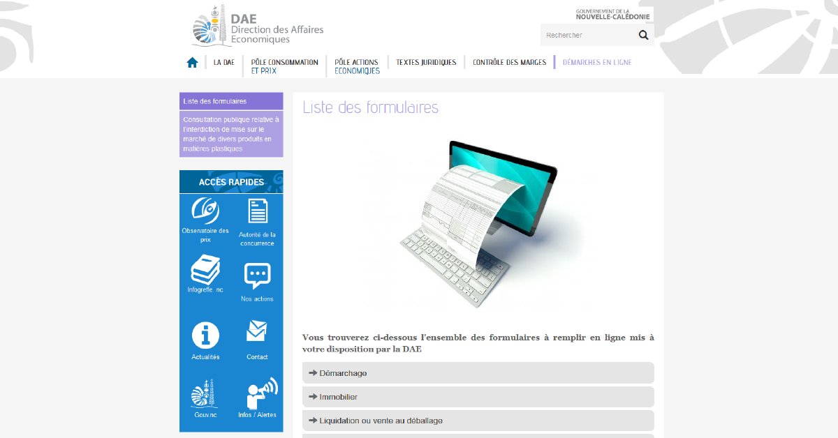 quotas individuel dae nc 01